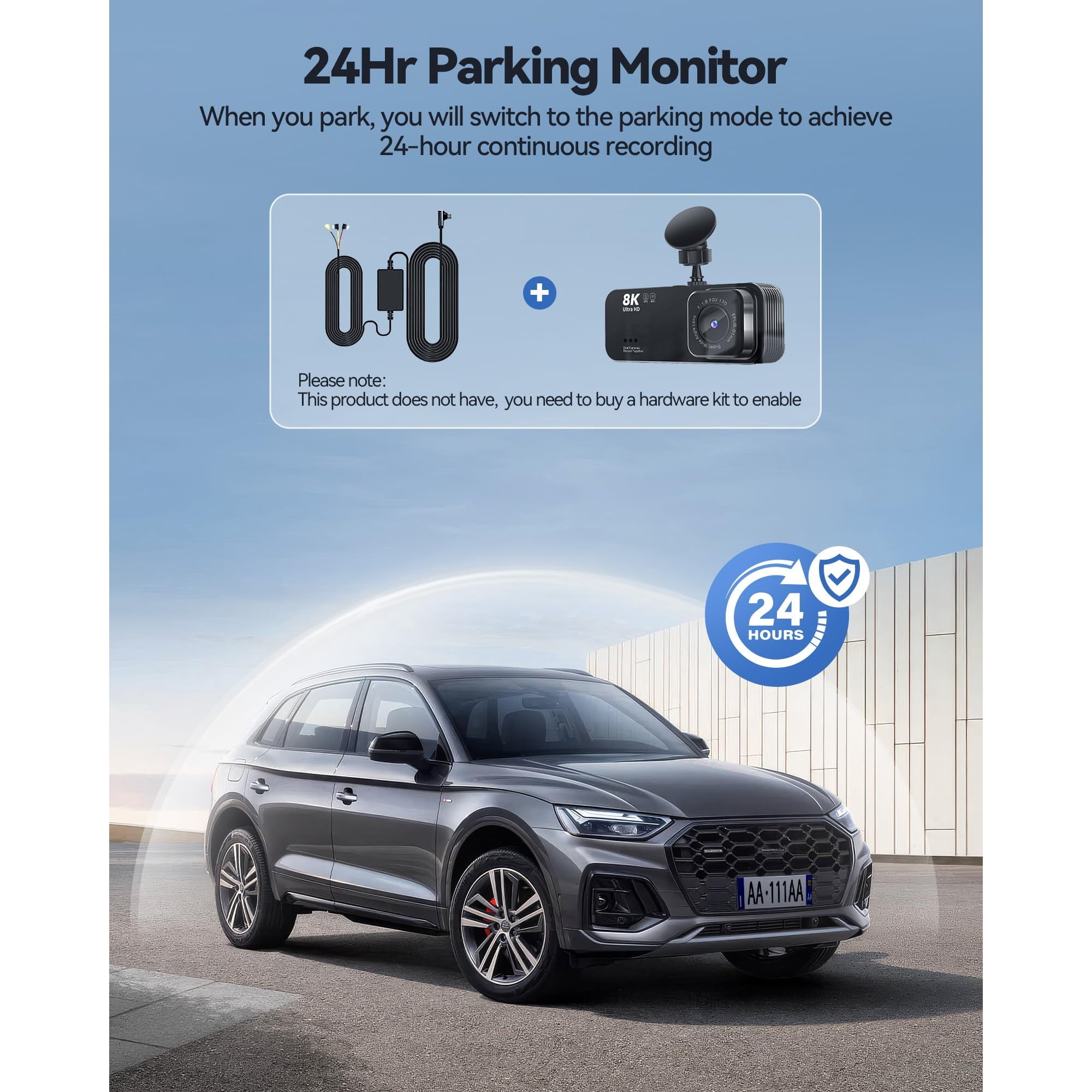 Dash Cam,Gazsocy 8K HD Car Dash Camera with Front and Rear Recording, Built-in Wi-Fi & GPS, Enhanced Night Vision,32 GB